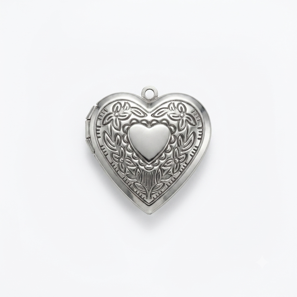 Garden heart locket