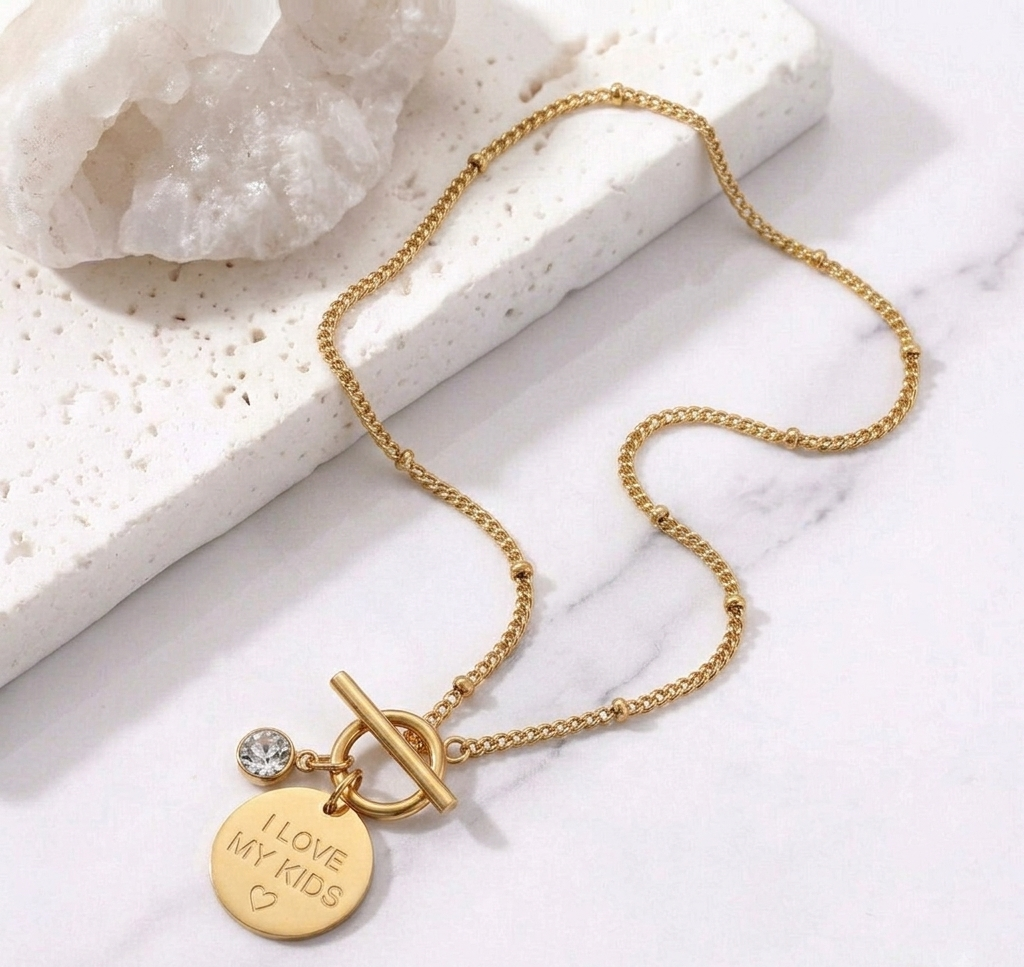 Proud mom necklace