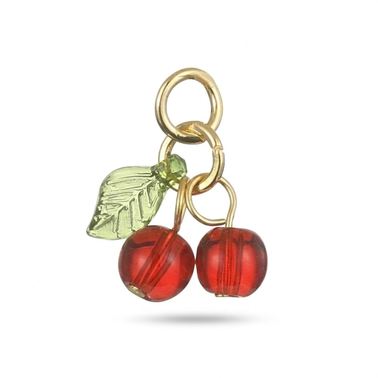 Glass cherries charm
