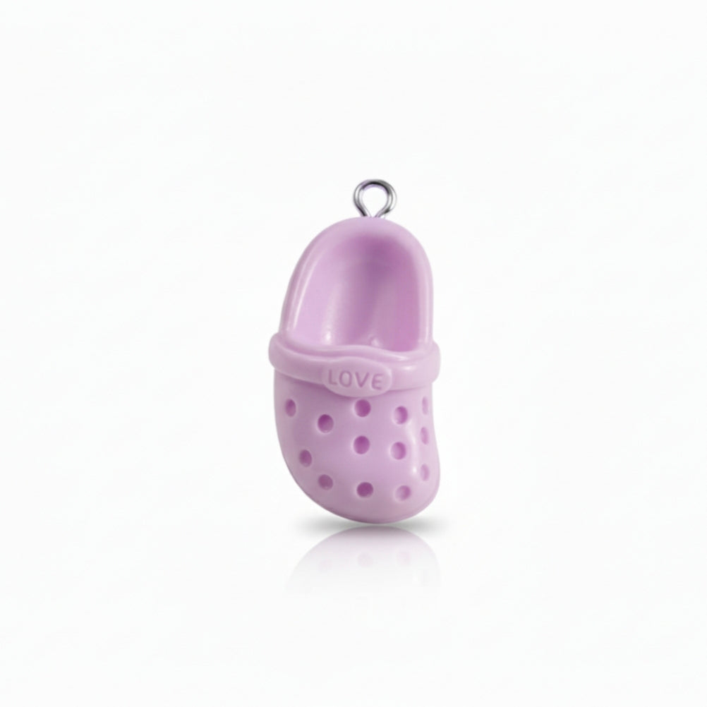 Purple croc charm