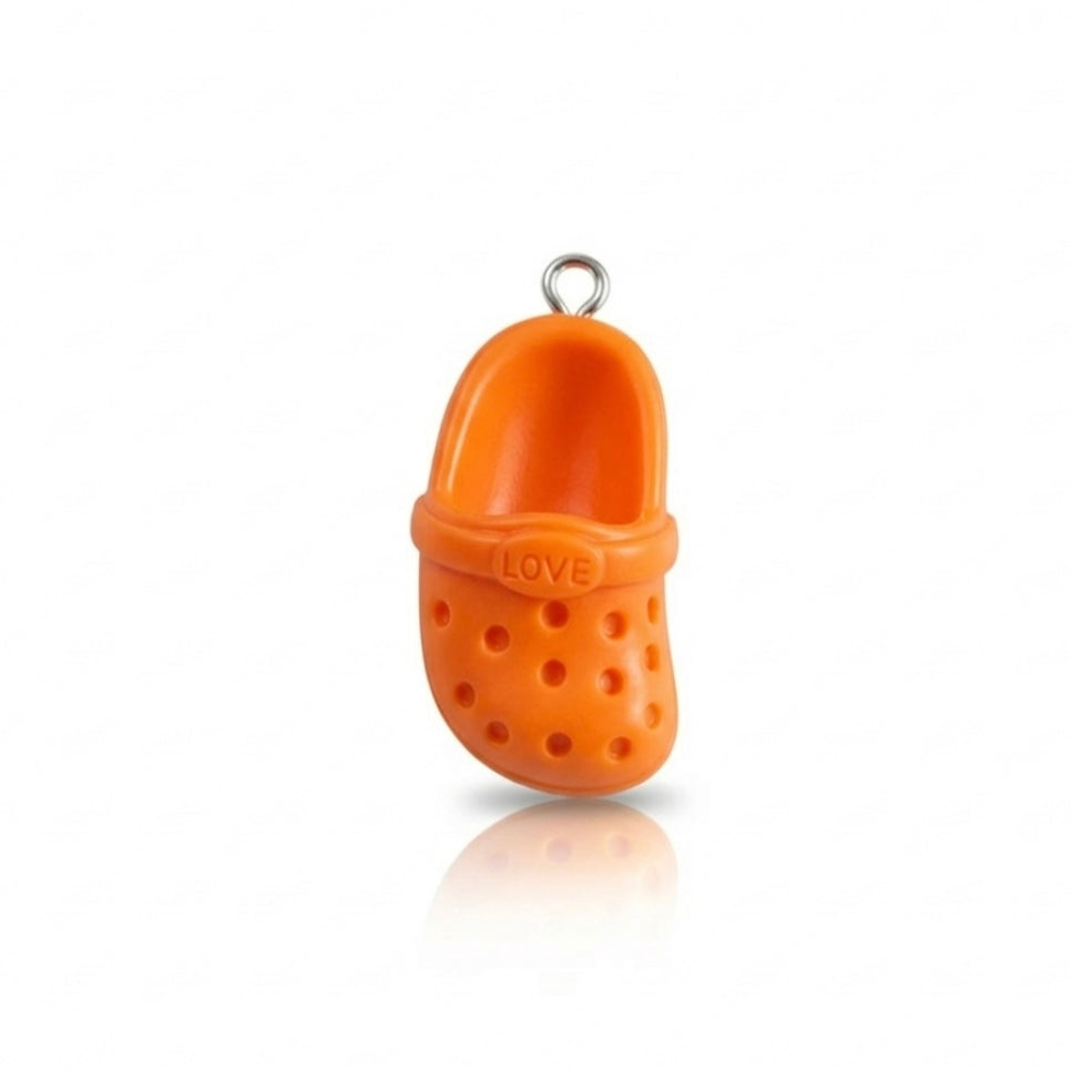 Orange croc charm