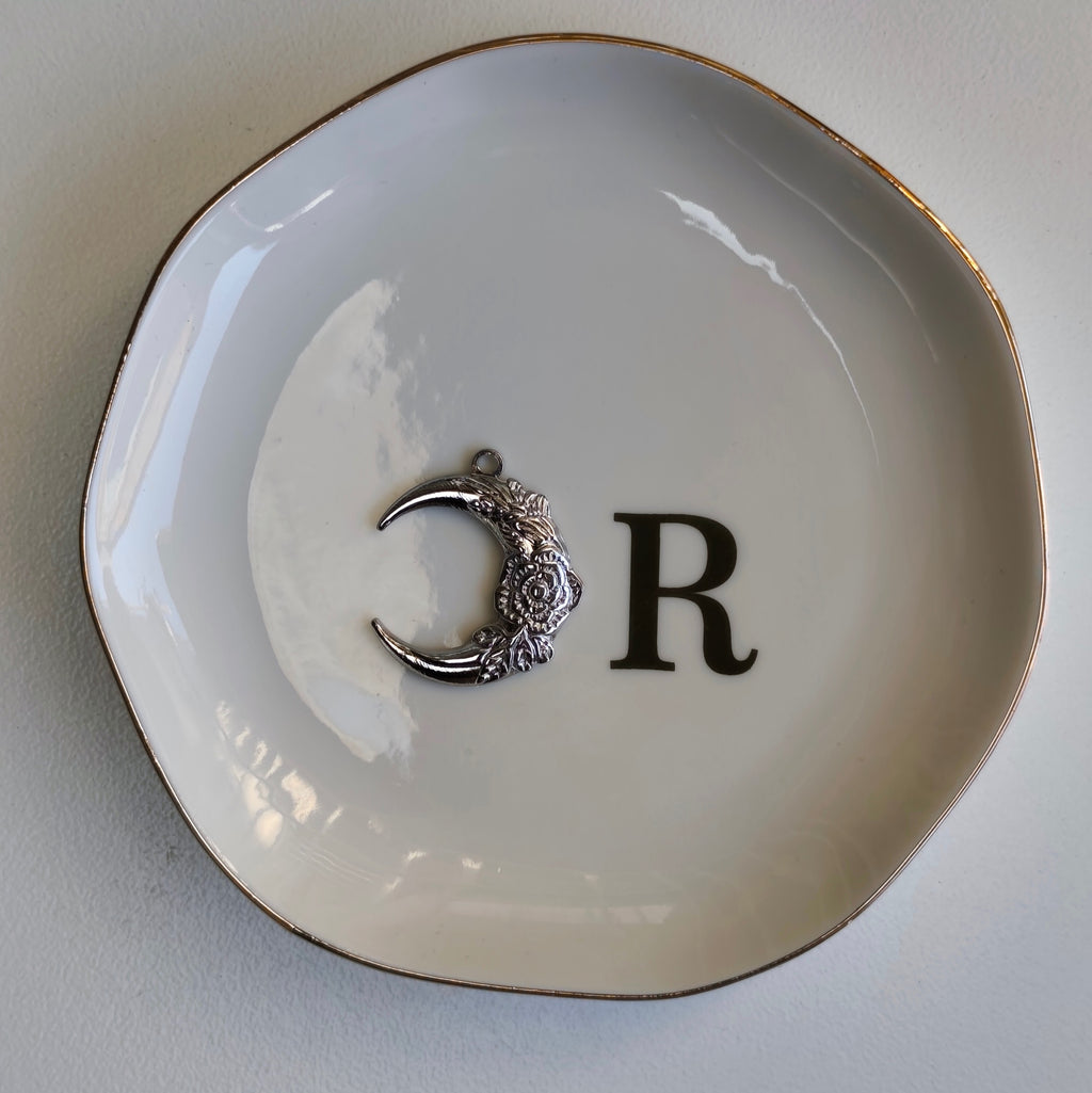 Crescent rose charm