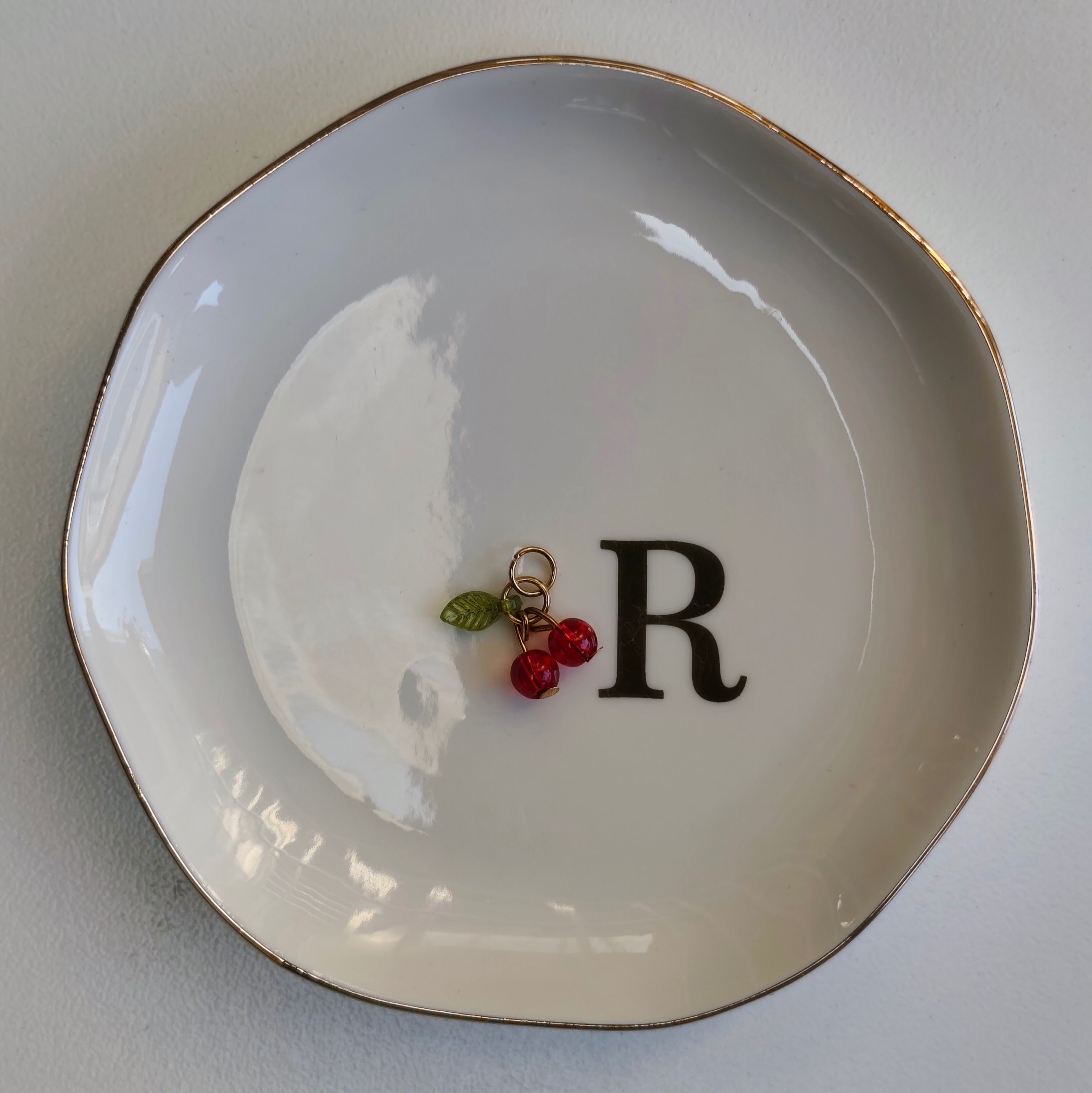 Glass cherries charm