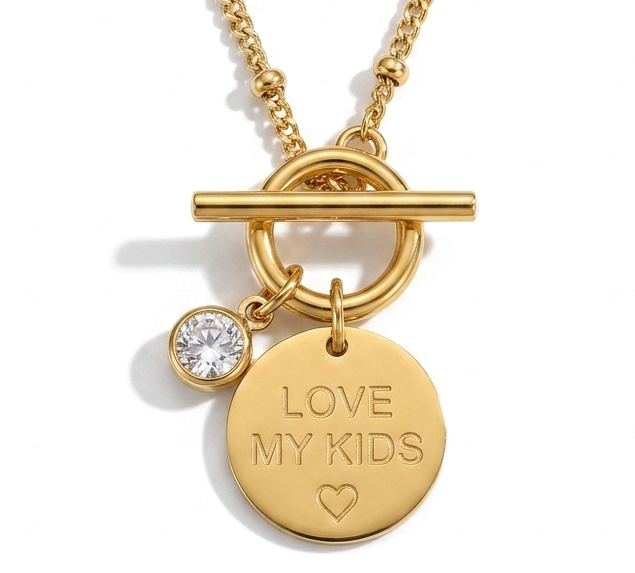 Proud mom necklace