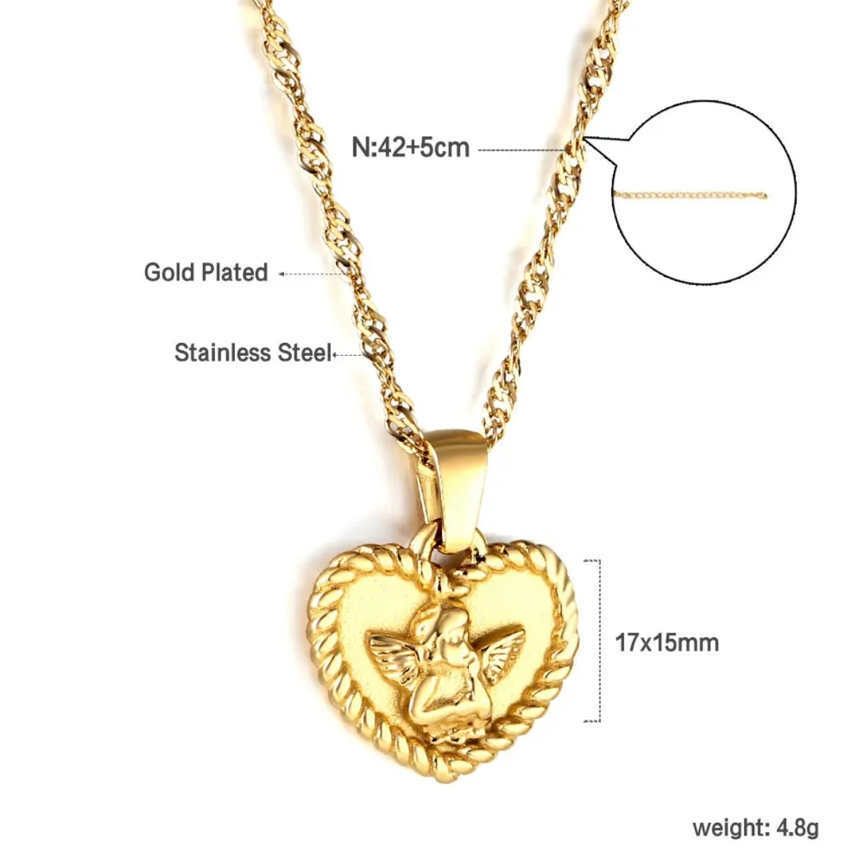 Angel babe necklace